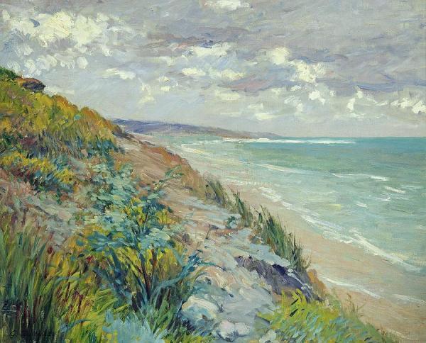 Gustave Caillebotte Cliffs By The Sea At Trouville