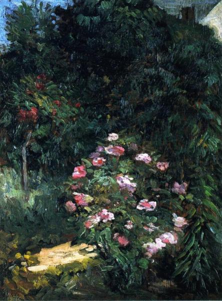 Flower Bed by Gustave Caillebotte