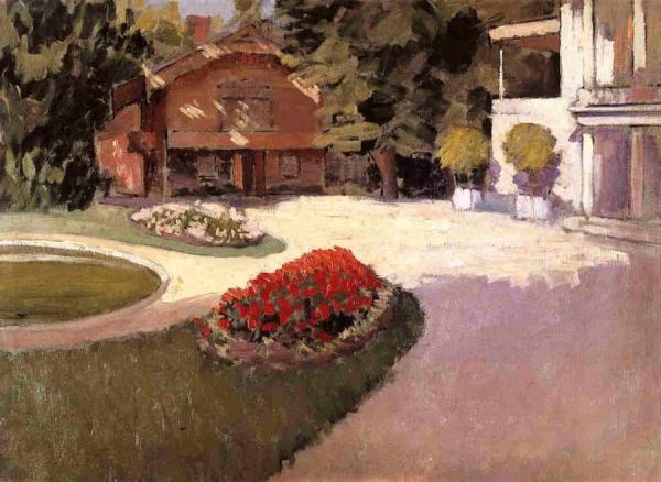 Garden At Yerres by Gustave Caillebotte