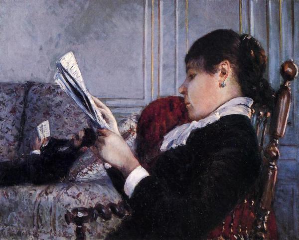 Interior by Gustave Caillebotte