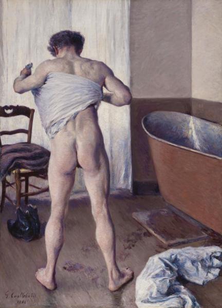 Man At His Bath(1884) by Gustave Caillebotte
