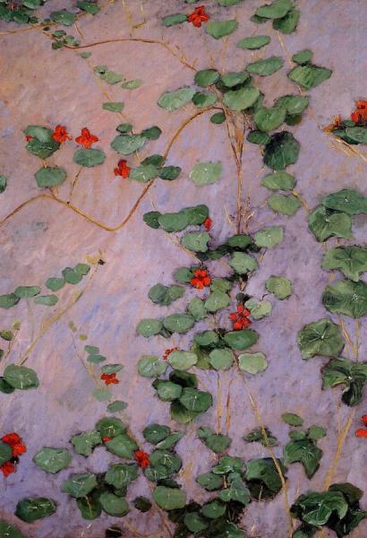 Nasturtiums by Gustave Caillebotte