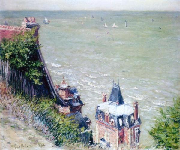 Pink Villas At Trouville by Gustave Caillebotte