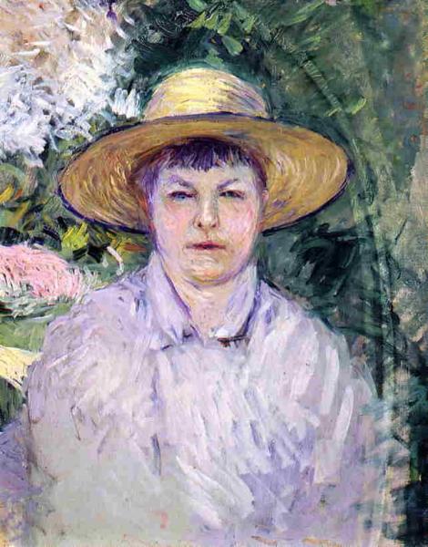 Portrait Of Madame Renoir by Gustave Caillebotte