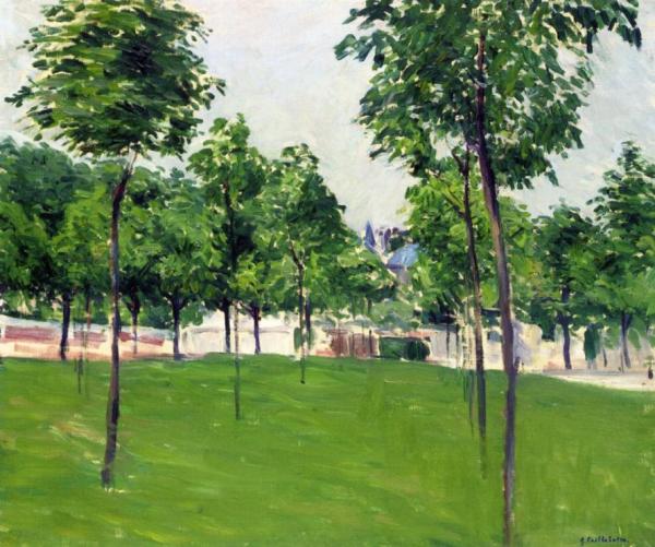 Promenade At Argenteuil by Gustave Caillebotte