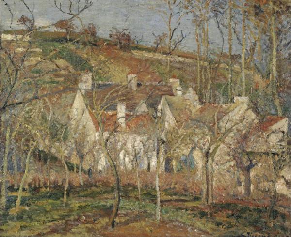 Gustave Caillebotte Red Roofs,corner Of A Village,winter