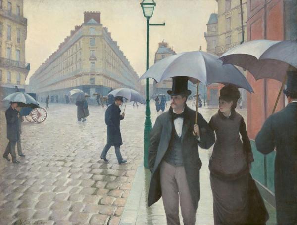 Rue De Paris,temps De Pluie by Gustave Caillebotte