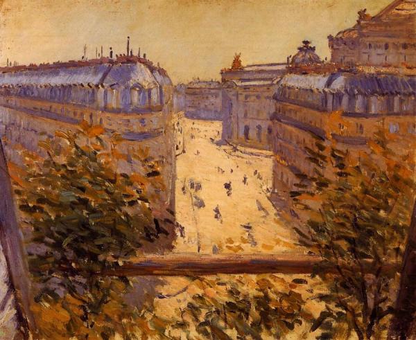 Rue Halevy, Balcony View by Gustave Caillebotte Oil Painting Reproductions