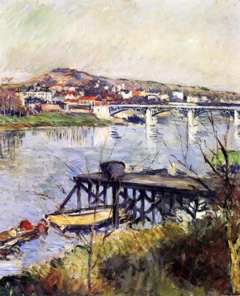 The Argenteuil Bridge by Gustave Caillebotte