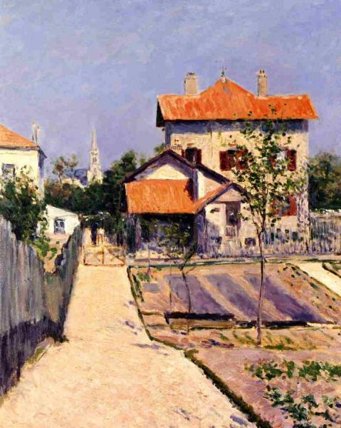 The Artist's House At Petit Gennevilliers by Gustave Caillebotte