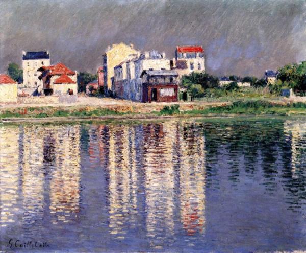 The Banks Of The Seine At Argenteuil by Gustave Caillebotte