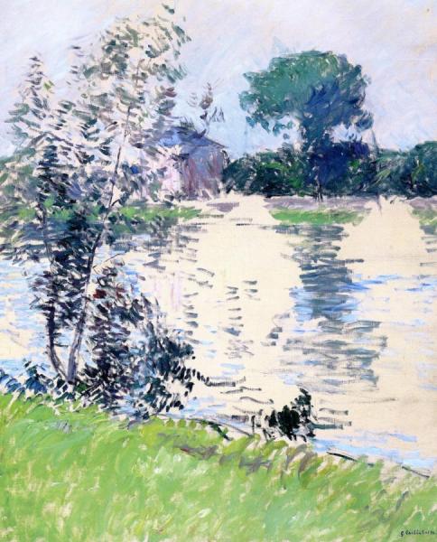 The Banks Of The Seine At Argenteuil by Gustave Caillebotte