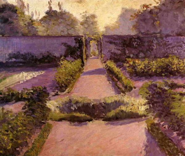 The Kitchen Garden, Yerres by Gustave Caillebotte