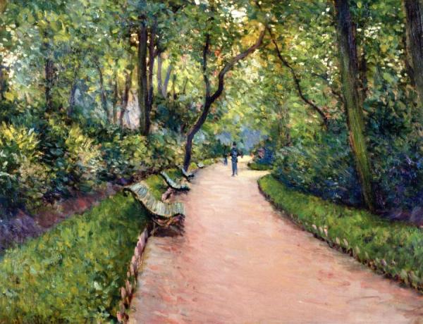 The Parc Monceau by Gustave Caillebotte