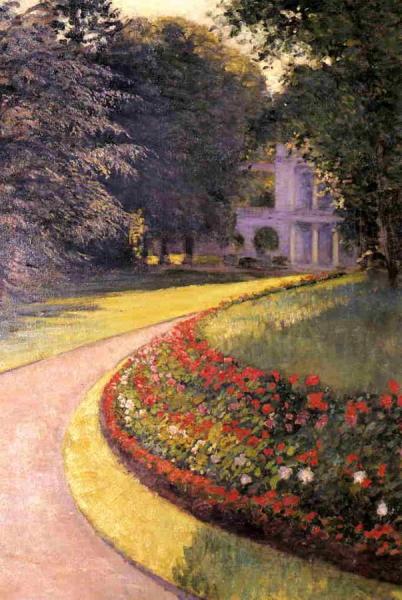 The Park At Yerres by Gustave Caillebotte