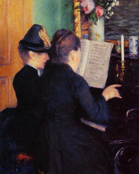 The Piano Lesson by Gustave Caillebotte