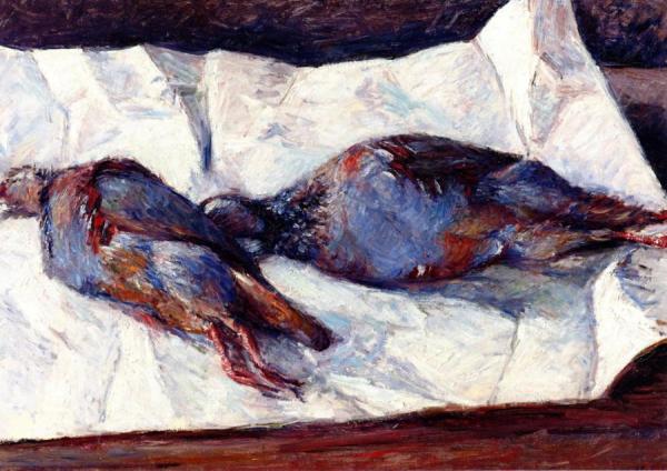 Two Partridges by Gustave Caillebotte