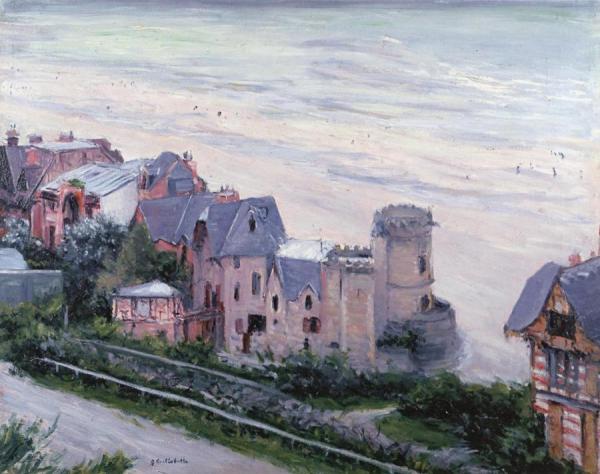 Villas At Trouville by Gustave Caillebotte