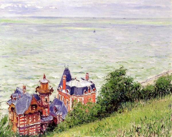 Villas At Trouville by Gustave Caillebotte