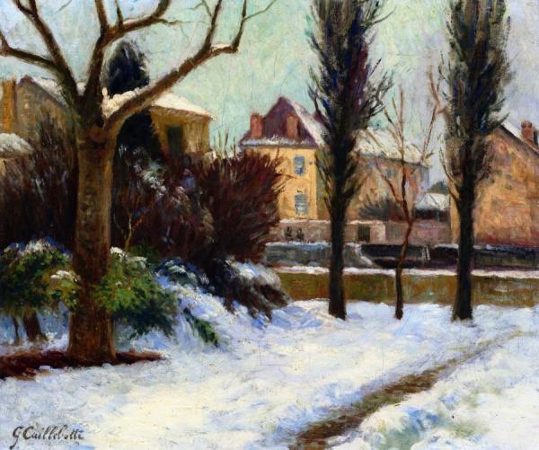 Gustave Caillebotte Winter Landscape