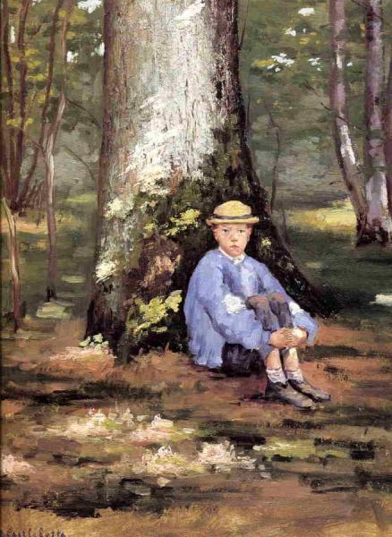Gustave Caillebotte Yerres, Camille Daurelle Under An Oak Tree
