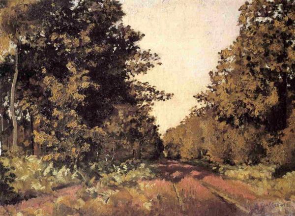 Yerres, Woods At La Grange, Path Of The Great 'ha-ha' by Gustave Caillebotte