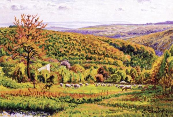 Landscape by Gustave Cariot