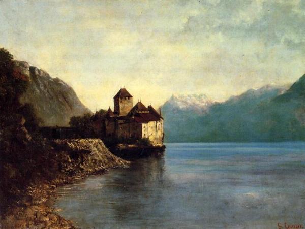 Chateau Du Chillon by Gustave Courbet Oil Painting Reproductions