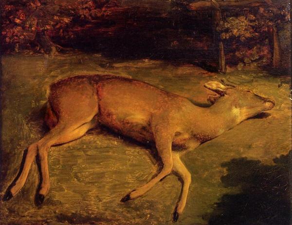 Dead Deer by Gustave Courbet