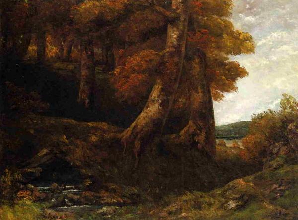 Entering The Forest by Gustave Courbet