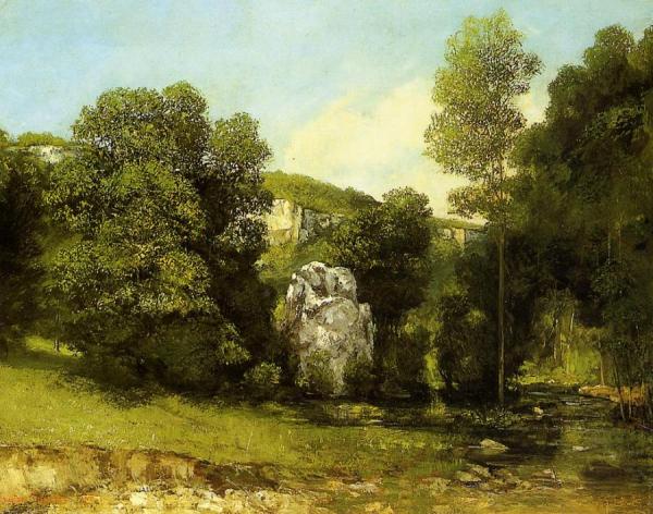 La Ruisseau De La Breme by Gustave Courbet