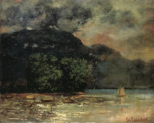 Lake Geneve Before The Storm by Gustave Courbet