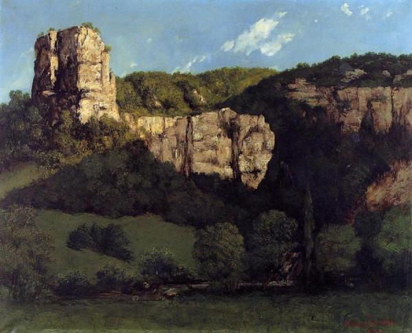 Landscape: Bald Rock In The Valley Of Ornans by Gustave Courbet Oil Painting Reproductions