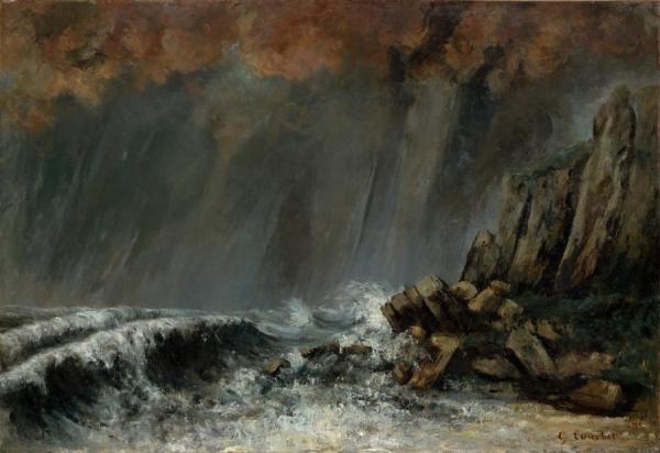 Marine: The Waterspout by Gustave Courbet