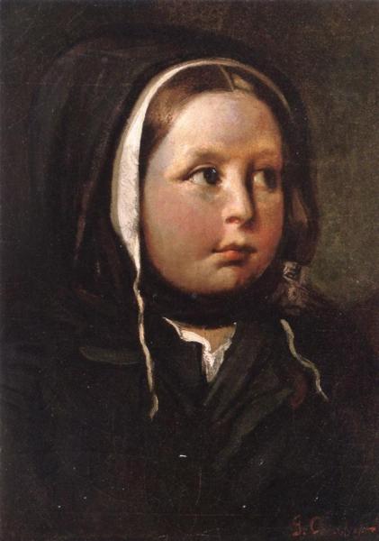 Portrait Of A Little Girl by Gustave Courbet