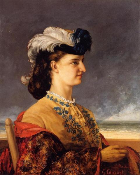 Portrait Of Countess Karoly by Gustave Courbet Oil Painting Reproductions