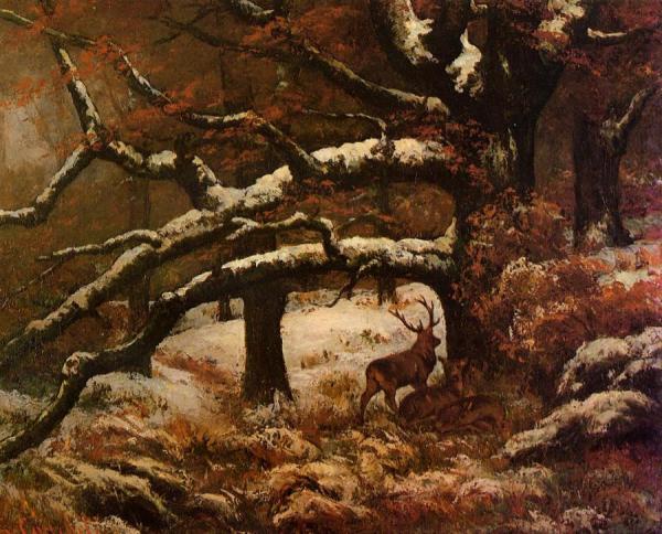Remise De Cerfs by Gustave Courbet