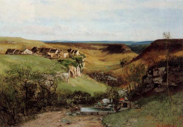 The Chateau D'ornans by Gustave Courbet