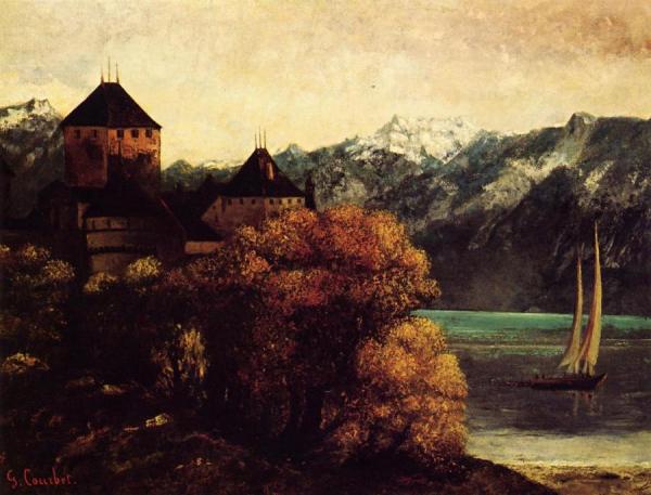 The Chateau De Chillon by Gustave Courbet