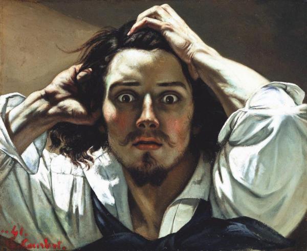 The Desperate Man(self-portrait) by Gustave Courbet