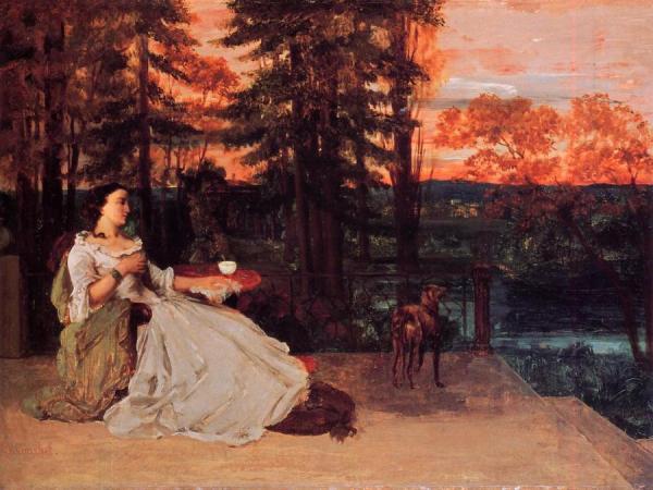 The Lady Of Frankfurt by Gustave Courbet