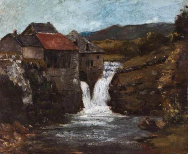 The Mill At Orbe by Gustave Courbet