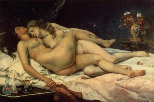 The Sleepers by Gustave Courbet