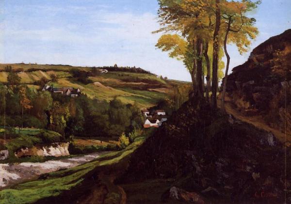 Valley Of Ornans by Gustave Courbet Oil Painting Reproductions