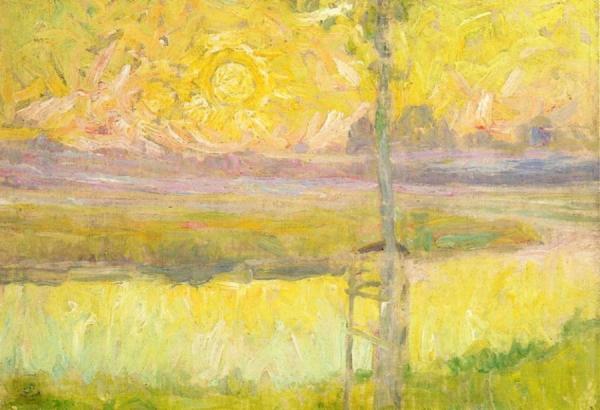 Garden At Sint-martens-latem by Gustave De Smet