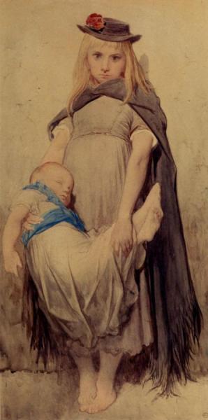 Jeune Mendiant by Gustave Doré Oil Painting Reproductions