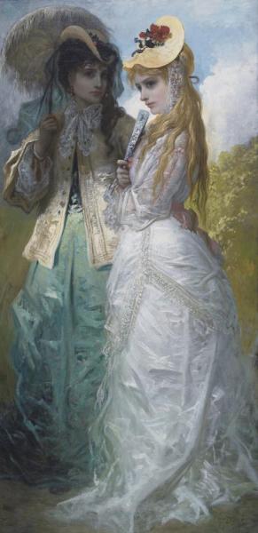 Miladys At Hyde-park by Gustave Doré Oil Painting Reproductions