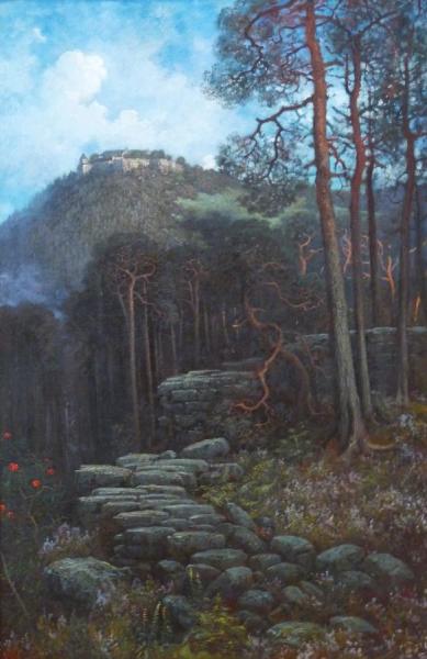 Mont Sainte-odile Avec Mur Païen by Gustave Doré