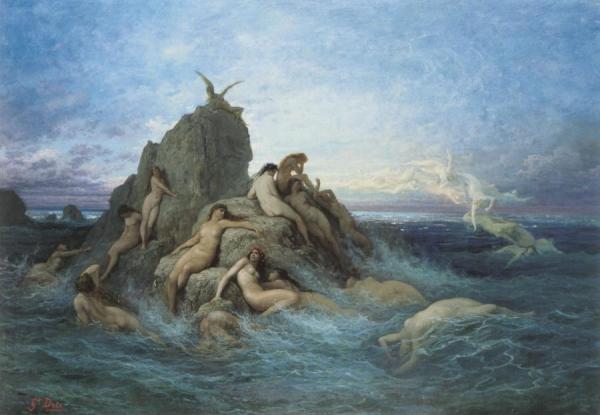 Naïads Of The Sea by Gustave Doré