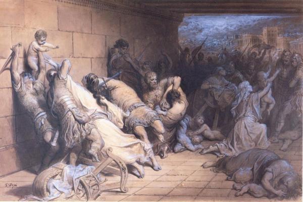 The Martyrdom Of The Holy Innocents,1868 by Gustave Doré Oil Painting Reproductions
